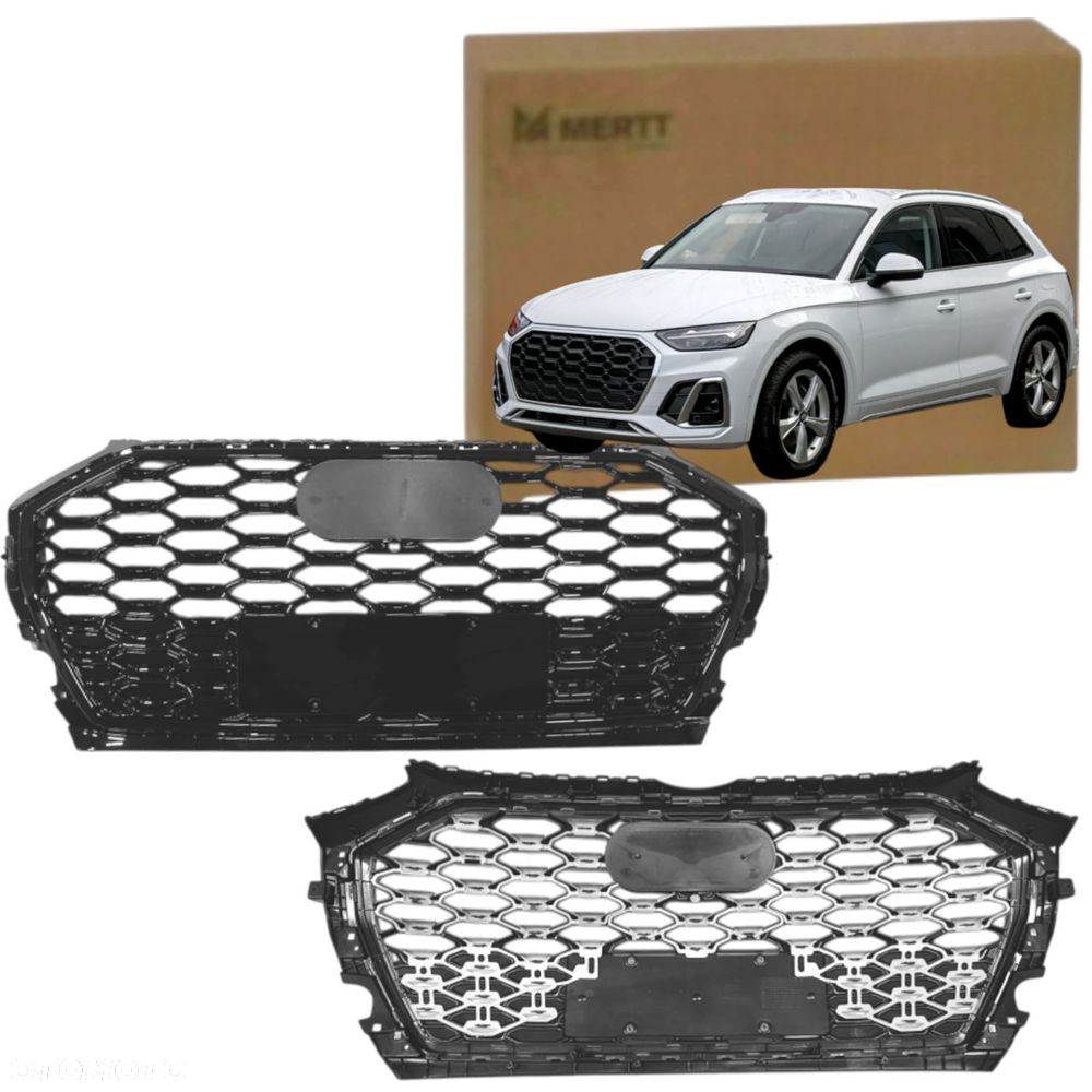 AUDI Q5 80A 2020+ LCI LIFT ATRAPA CHŁODNICY GRILL BLACK CZARNY - 2