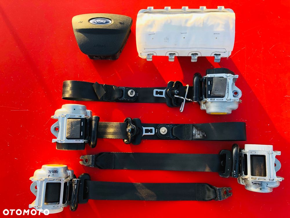 FORD MUSTANG B-MAX C-MAX S-MAX KUGA GALAXY TRANSIT TOURNEO COURIER CUSTOM CONNECT FLEX RANGER EXPLORER EXPEDITION ESCAPE PUMA MONDEO FUSION FOCUS FIESTA KA PLUS + EDGE ECOSPORT PODUSZKA POWIETRZNA KURTYNA FOTELA W FOTEL AIRBAG PASY PAS NAPINACZ DOPINACZ DESKA KONSOLA - 15