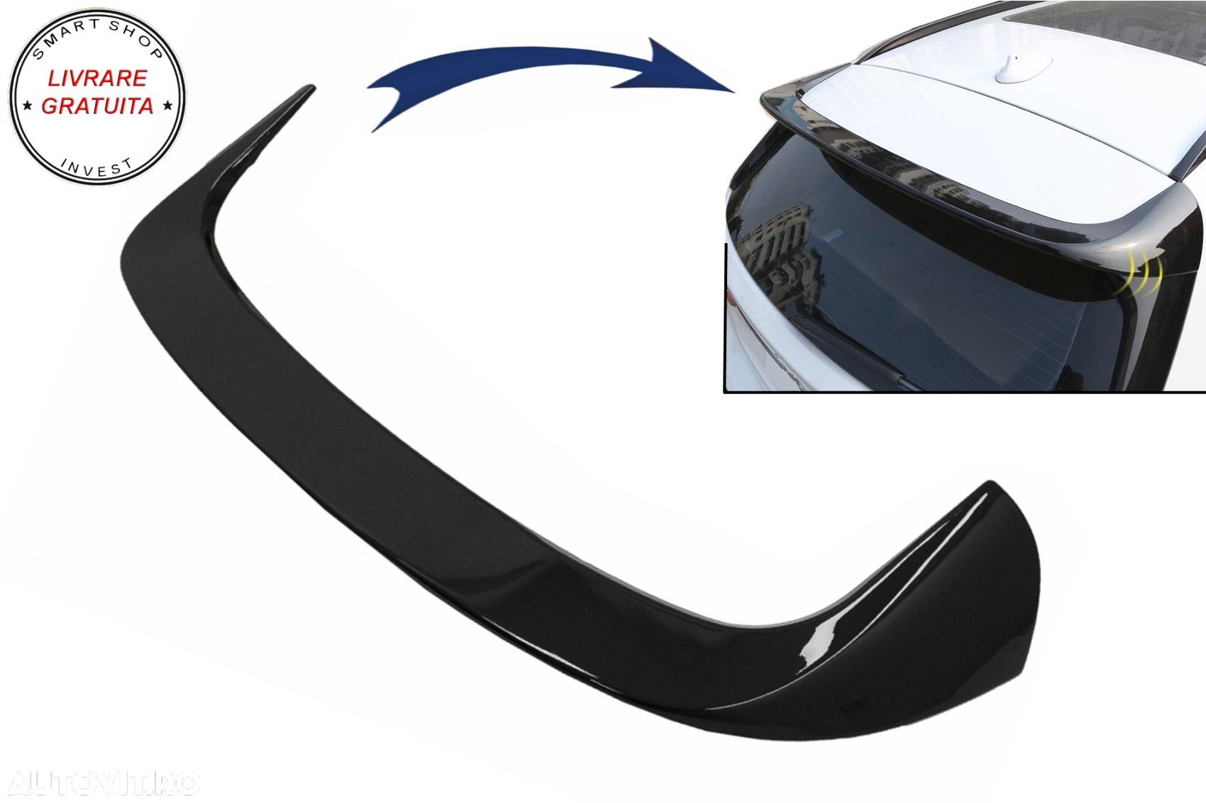 Eleron Luneta BMW X1 SUV F48 Pre-LCI (06.2015-2019) AC Style Negru Lucios- livrare gratuita - 1
