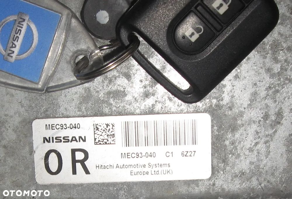 sterownik silnika NOTE E11 1.6 16V MEC93-040 NISSAN zestaw startowy komputer - 3