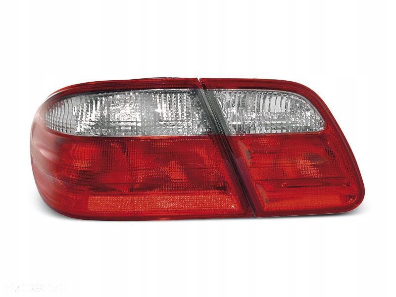 Lampy Mercedes W210 95-03 Sedan Crystal Red White - 1