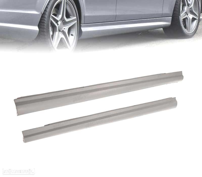 EMBALADEIRAS LATERAIS MERCEDES CLASE C W204 LOOK AMG 07-14 - 2