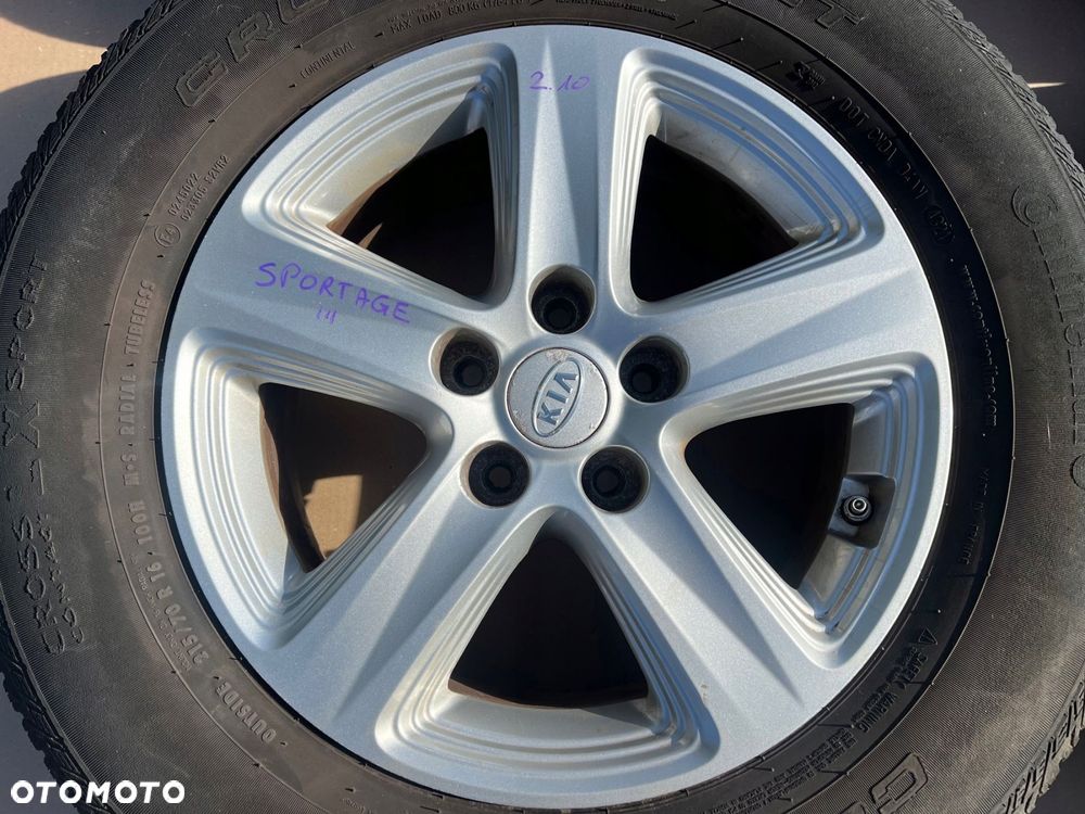 kia sportage 3 iii koło felga aluminiowa komplet 215/70 r16 52910-3w510 - 7