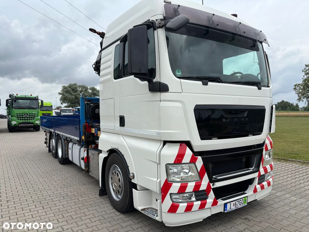 MAN TGX 26.480 6x2/4 z HDS z przodu na wieńcu HMF 3220 K5 , energetyka, konstrukcje dachowe , montażowy dźwig, budowlanka , kontenery (PALFINGER, HIAAB, EFFER, FASSI) cały na poduszkach - 1