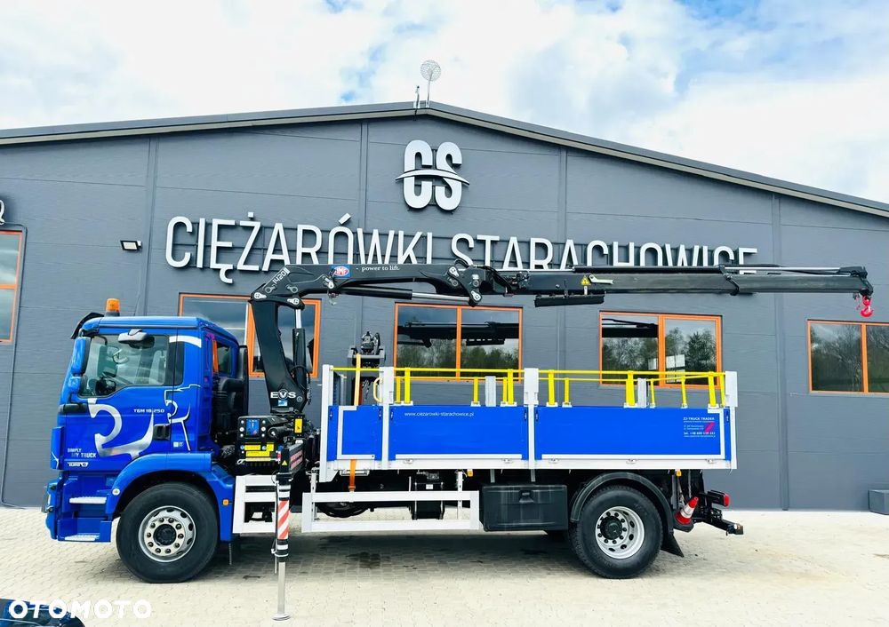 MAN MAN TGM TGL TGS 18.250 E6 // orginał. przebieg 107tys km // 4x2 // żuraw HMF 1420 K2 HDS dzwig kran crane - 5