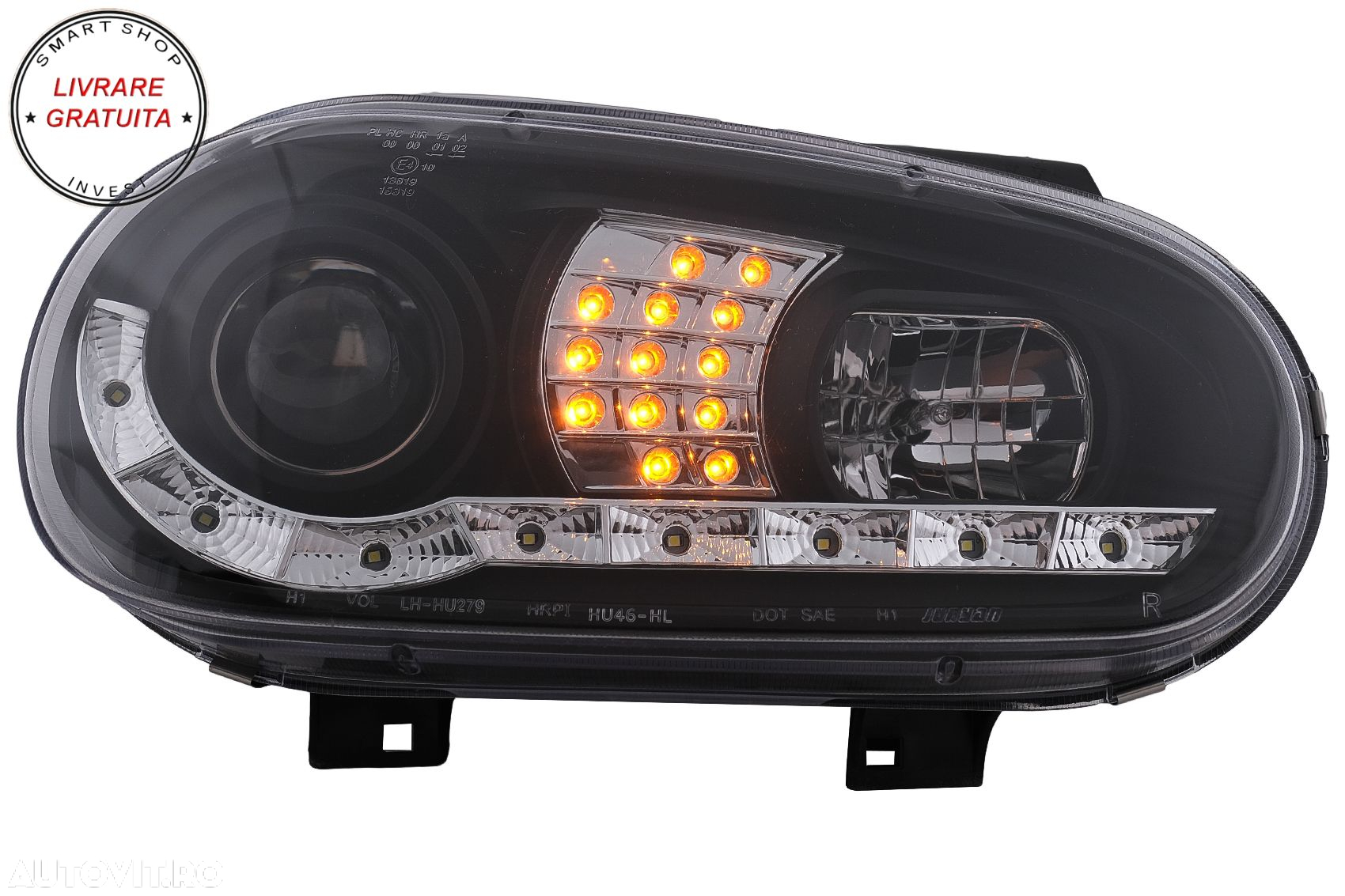 Faruri LED Daylight VW Golf IV 4 Cabriolet Hatchback Variant (09.1997-09.2003) Neg- livrare gratuita - 12