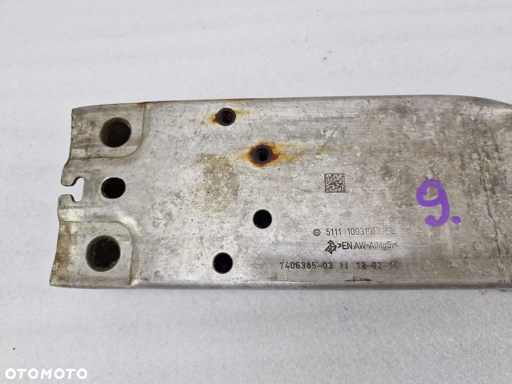 BMW F48 / F39 / F46 / F40 LEWA STREFA ZGNIOTU / ODBÓJ BELKI PRZEDNIEJ PRZÓD , NR 7406385-03 / 7406385 , NR AUKCJI SZ9 - 3