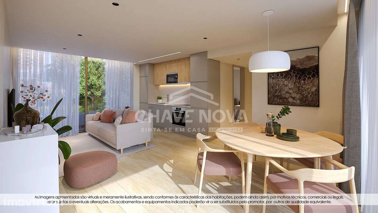 T2 NOVO - empreendimento ALBOR - 2 lug. de garagem, terraço e varanda - Grande imagem: 3/25