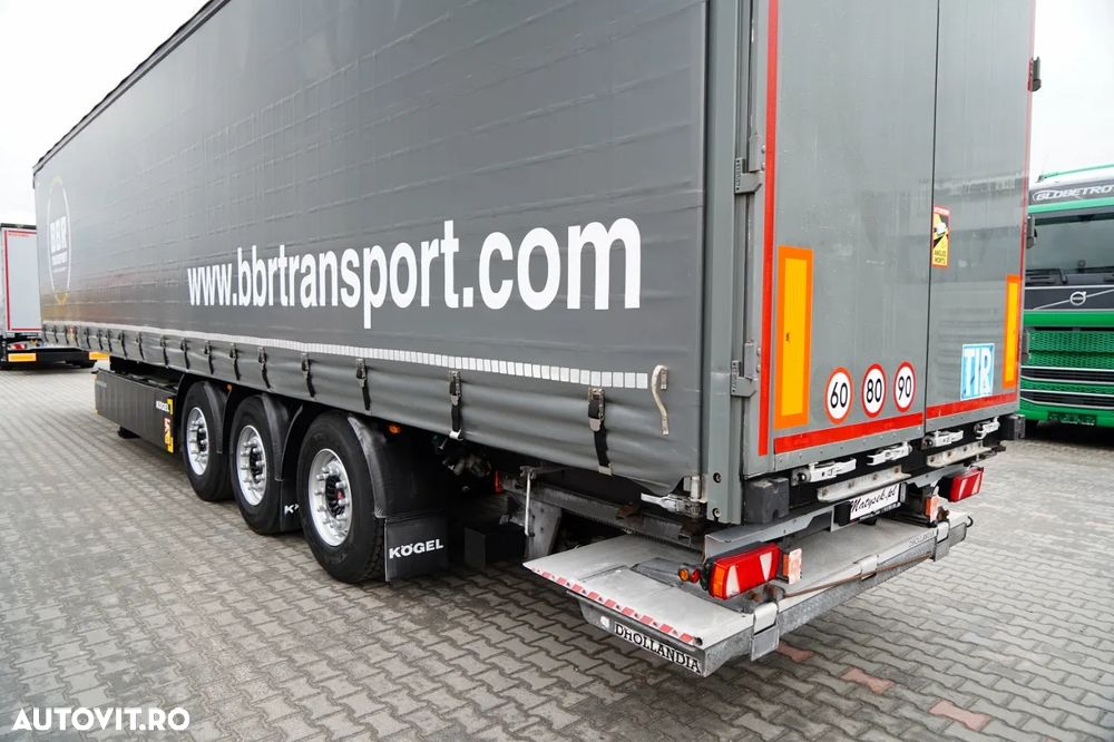 Kögel CORTINĂ / STANDARD / LIFT 2.000 kg / CONTENIER PENTRU PALEȚI / AXĂ RIDICATĂ / SAF - 11