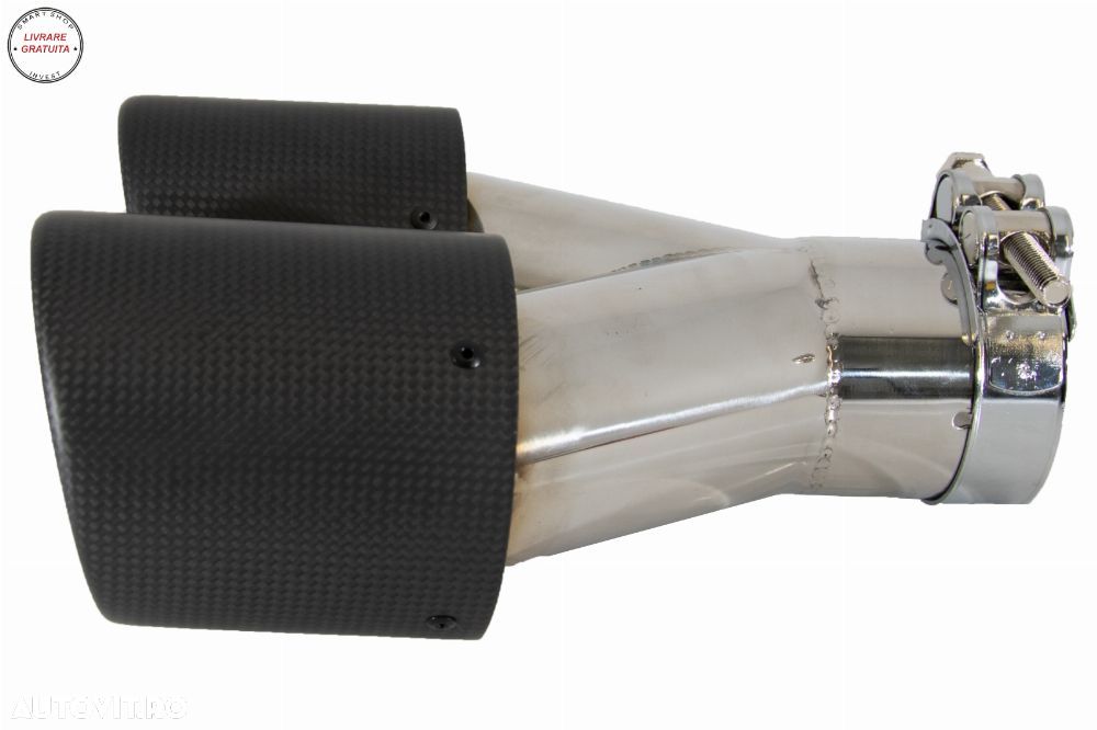 Tobe Ornamente Sistem de evacuare Carbon Fiber Finisaj Mat 6cm/2.36inch- livrare gratuita - 7