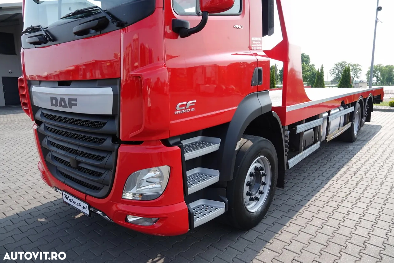 DAF CF 460 / AUTOTURISM CAMION / PLATFORMĂ / CALORIERE HIDRAULICE / TROLIU / EURO 6 - 15