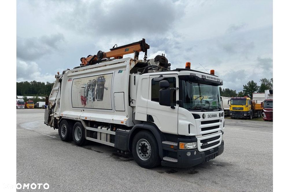 Scania P410 6x2*4 + Kaoussis CRV2000 20 m3 + CRANE ECO 806 - 5