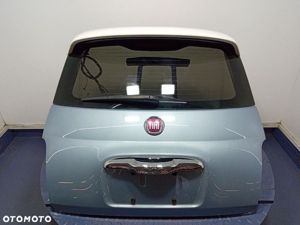 FIAT 500 500E I TYLNA KLAPA  POKRYWA BAGAŻNIKA  KPL PBA LUCE BLU - 1