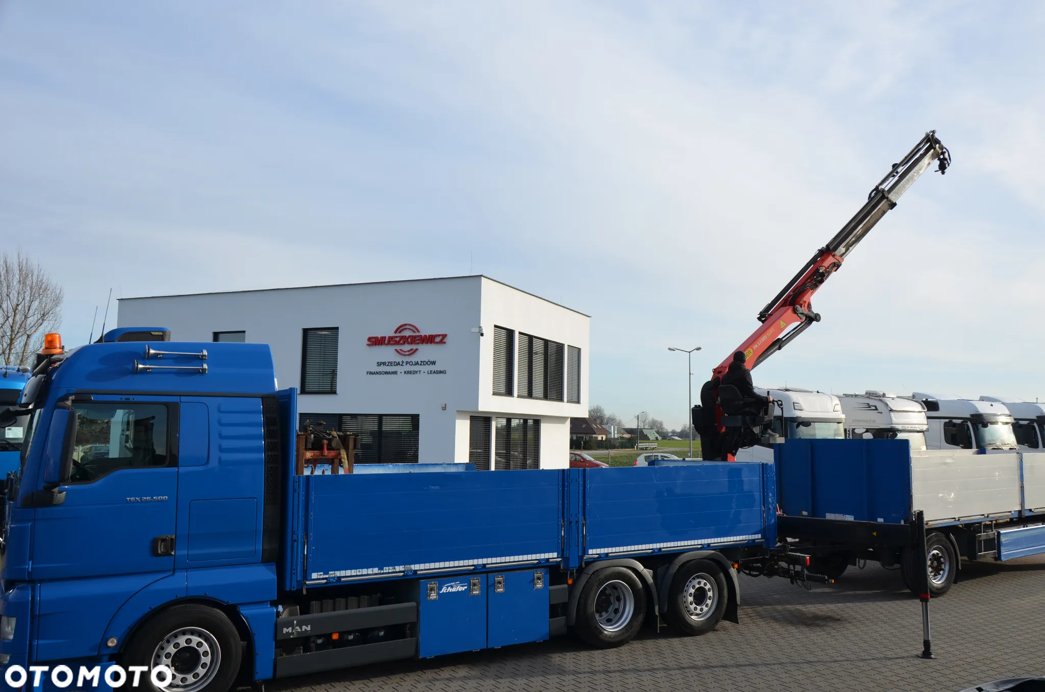 MAN TGX 26.500 6x2 HDS ZETKA PALFINGER KLIMA P. OŚ POD. I SKRĘTNA FULL AIR SKÓRY NAVI DE 5659 + PRZYCZEPA - 5