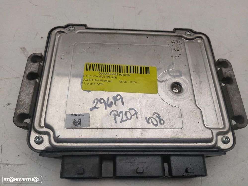 CENTRALINA MOTOR UCE PEUGEOT 207 2008 -0281013872 - 4