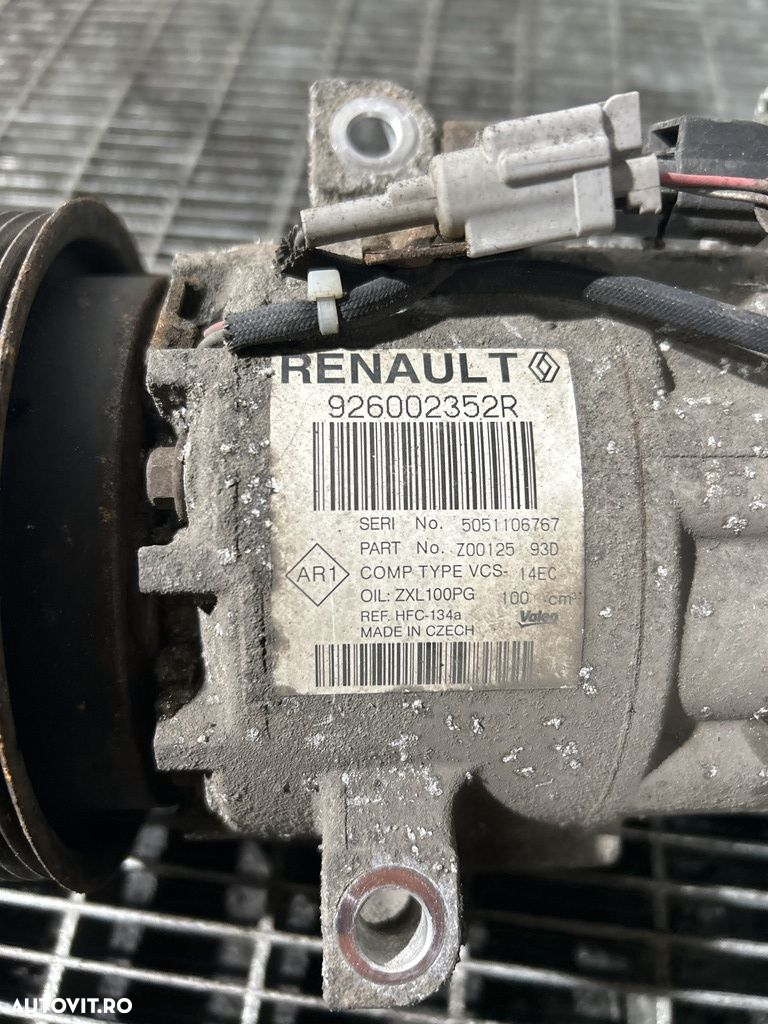 Compresor clima Renault Captur 1.5 DCI 2013 - 2017 	K9K (1202) 926002352R - 4