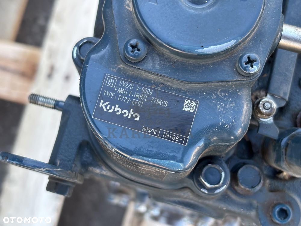 Kubota D722 D722-EF01 Silnik Słupek Pokrywa Blok Głowica Miska Tłok Klawiatura CZĘŚCI - 7