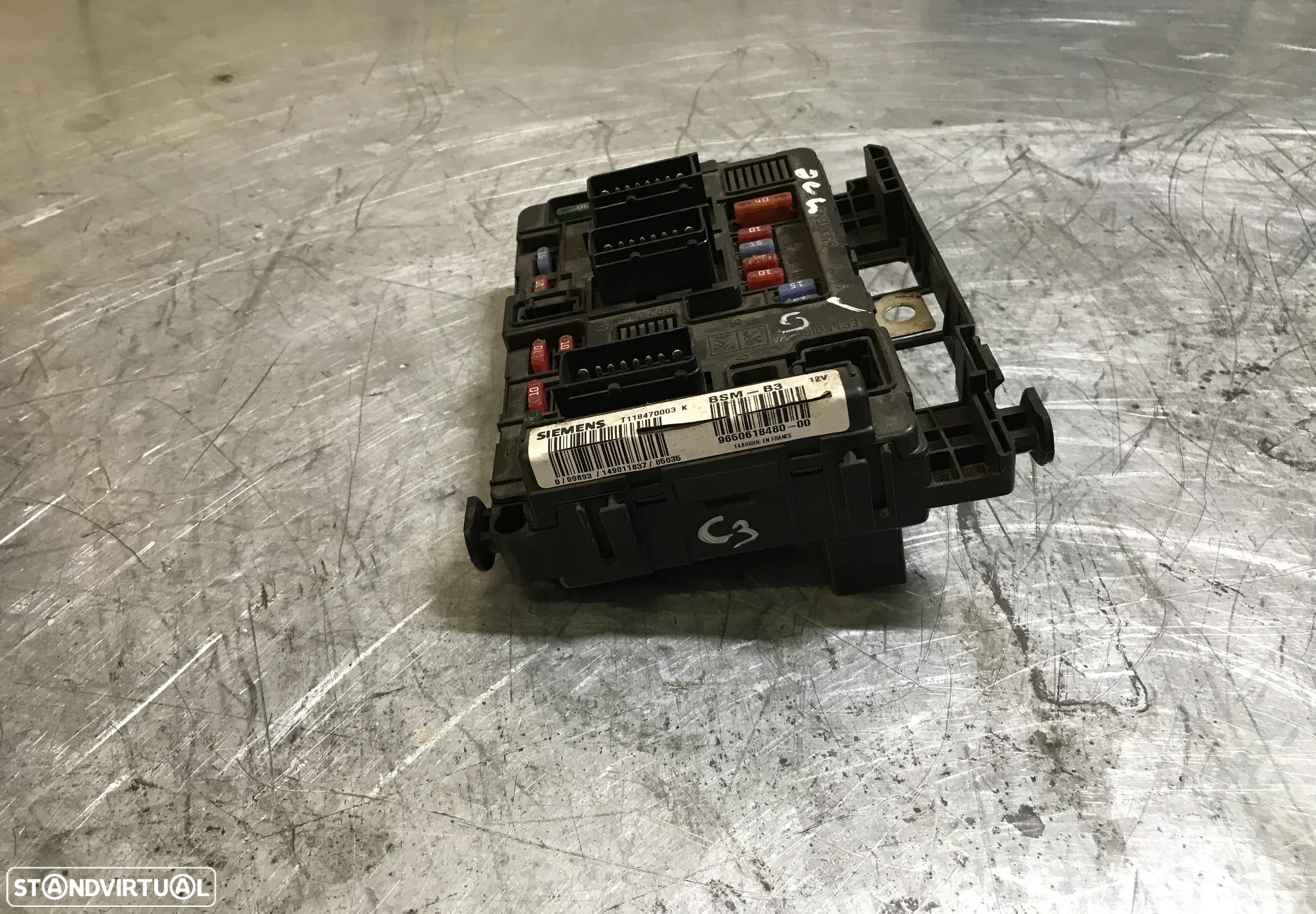 CAIXA DE FUSIVEIS BSM B3 CITROEN XSARA C3 BERLINGO / PEUGEOT PARTNER 206 96506184840 T118470003K - 2