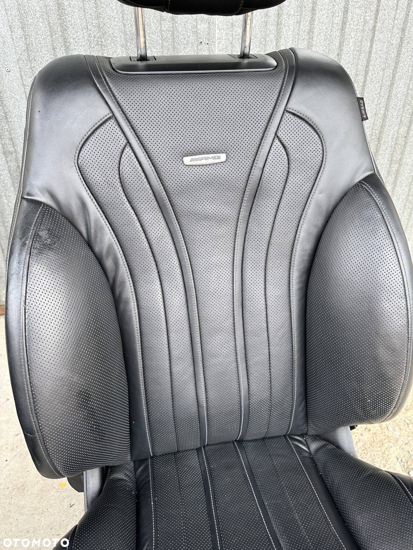 MERCEDES s 222 fotel przód S63 AMG czarna skóra  dynamic masaż grzana wentylowana - 4