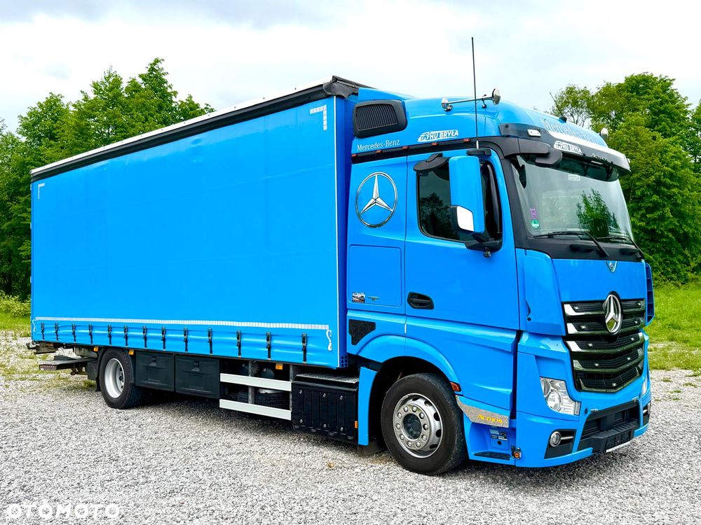 Mercedes-Benz ACTROS 1833 / FIRANKA / WINDA / NOWY TACHOGRAF G2V2 / 19PALET / 8TON ŁADOWNOŚCI / AUTOMAT / DUŻY SILNIK  / SYPIALKA / SERWISOWANY / 2018 / JAK NOWY  / - 11