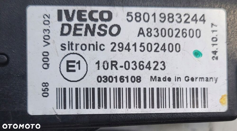 PANEL KLIMATYZACJI CLIMATRONIC IVECO S-WAY EURO 6 5801983244 - 2