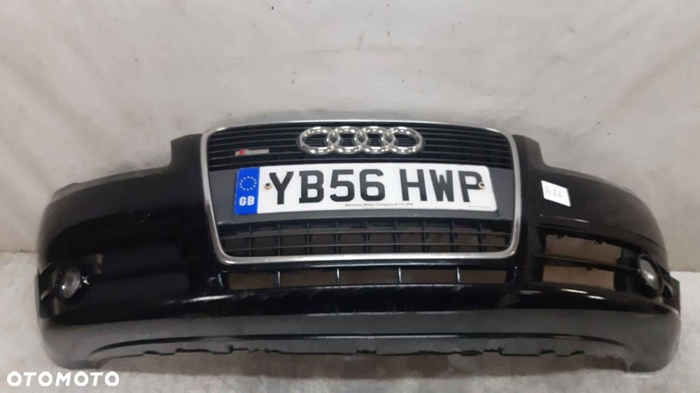 $ ZDERZAK PRZÓD PRZEDNI DO AUDI A4 B7 S-LINE  HALOGENY LX9B CZARNY - 1