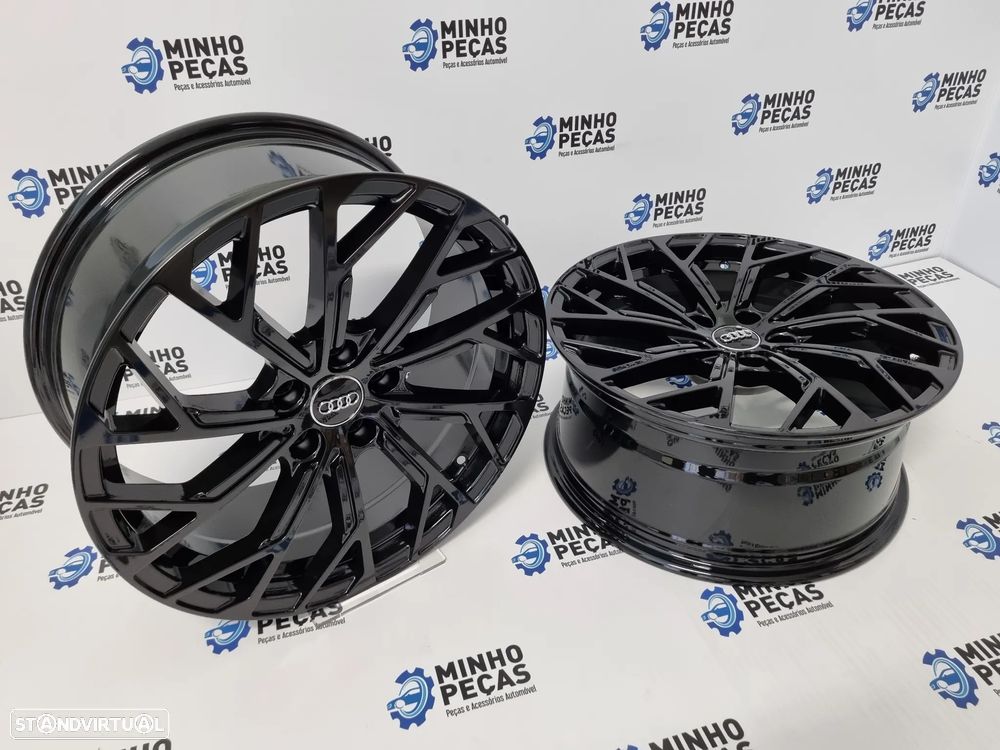 Jantes Audi Novo A8 S8 em 18 Preto Brilho - 6