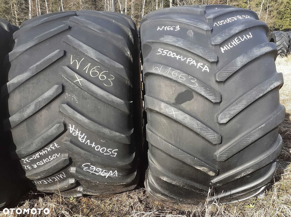 2x Opona używana rolnicza 1050/50R32 MICHELIN 1400zł(szt.)  W1663