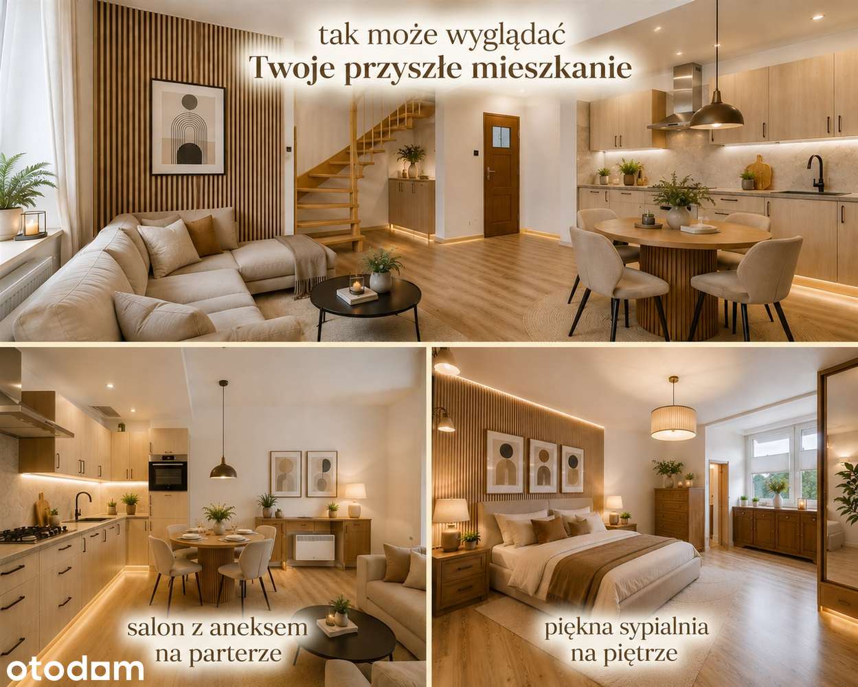 Dwupoziomowe mieszkanie z niezależnym wejściem | Reden | klimat domu