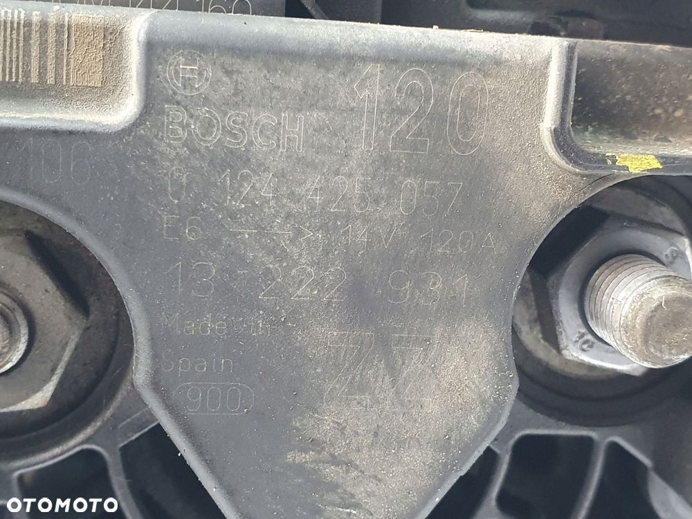ALTERNATOR Opel Corsa D 1.2 16V Bosch 0124425057 13222931 120A ZZ - 6