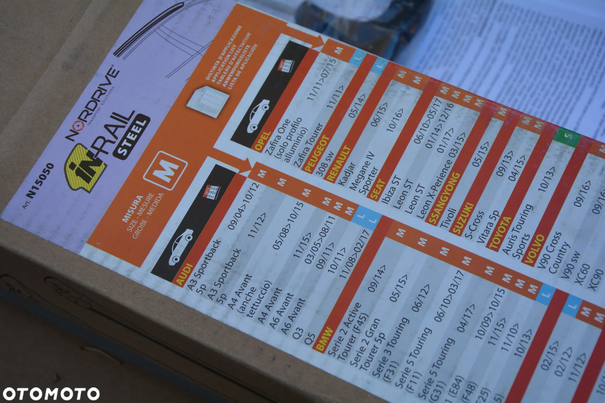 Bagażnik dachowy na relingi zintegrowane alu na klucz Nordrive 20GR0004 - 9