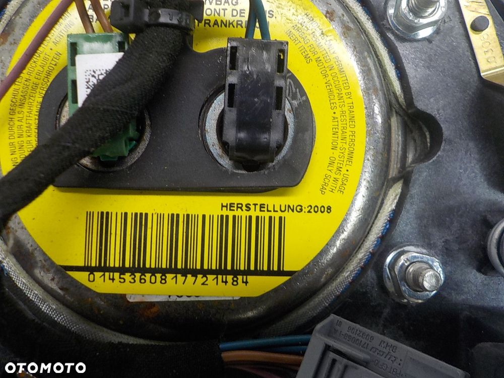 BMW 5 E60 E61 LCI LIFT PODUSZKA KIEROWCY AIR BAG 33677444906F - 10