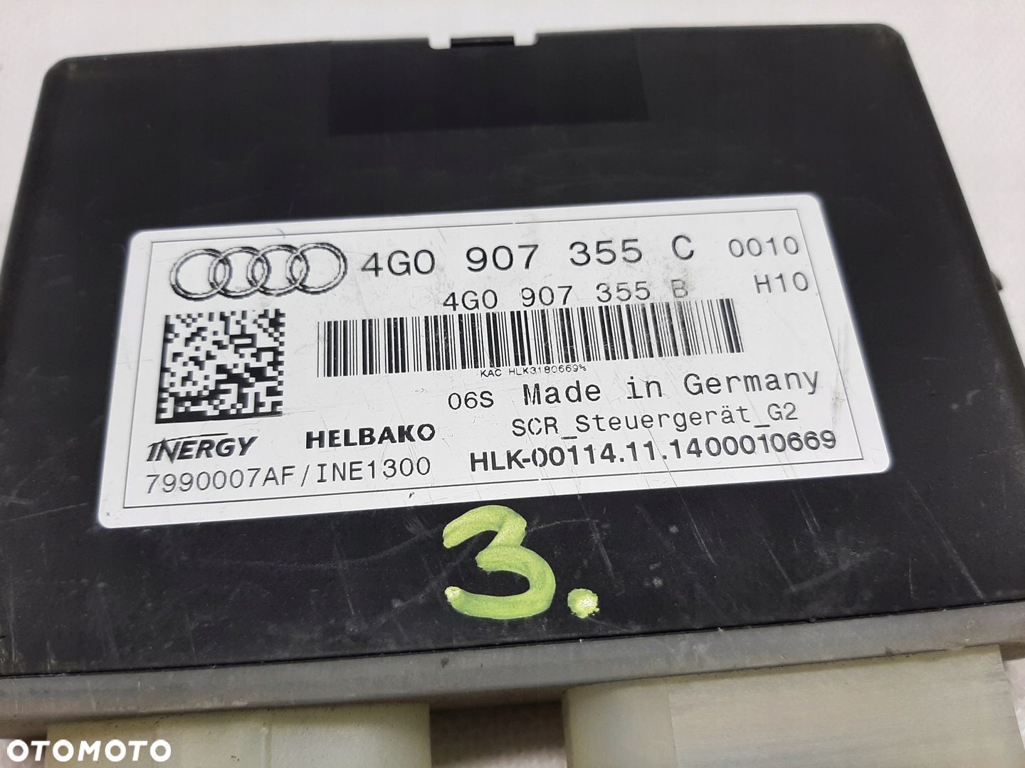 Audi A6 C7 A7 Sterownik układ AdBlue 4G0907355C moduł 4G907355B h10 - 3