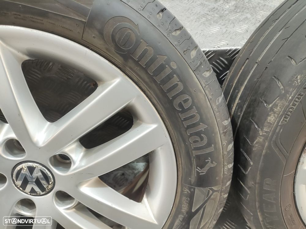 Conjunto de jantes 17 Cleveland Borbet Volkswagen Touran 1T3 2° Facelift 2010 a 2015 6,5J ET50 5x112 Original - 8