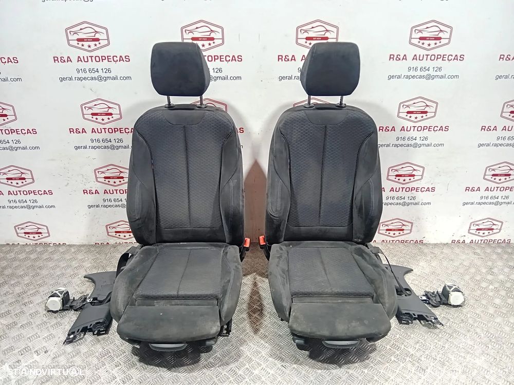 Conjunto de Bancos Bmw Série 1 F20 Pack M em Alcântara Original - 8