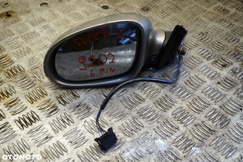 LUSTERKO ELEKTRYCZNE LEWE SUPERB I 3U8 LIFT 9202 6-PIN BEŻOWY SKODA 2006-2008 - 2