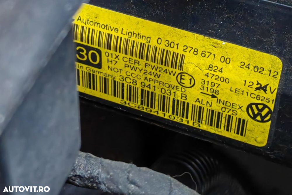 Far stanga/dreapta 3C8941031B/3C8941032B Volkswagen CC, Fabr 2012-2016 - 5