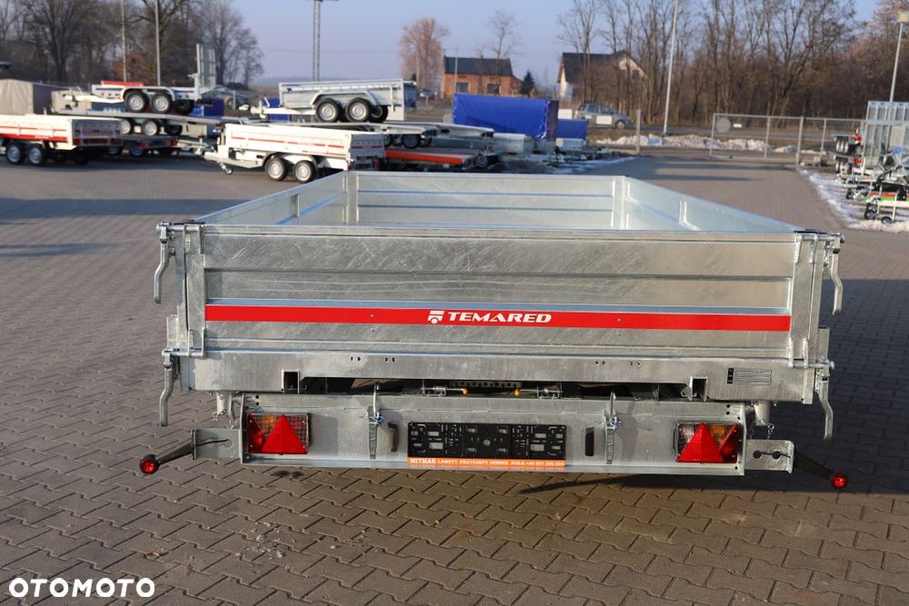 TEMARED /MARTZ TIPPER 4020/3 C S 3,5T 405x197x40 cm , DMC 3500 kg, 3 osie, Koła 195R13C, Burty stalowe - 8