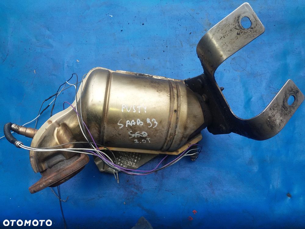 Katalizator pusty Saab 93 2.0 T Turbo Opel Vectra C puszka katalizatora kolektor pucha odudowa katalizatora osłona termiczna - 1