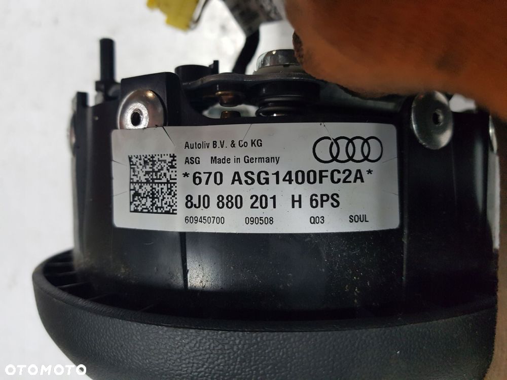 AUDI TT 8J 06-14r PODUSZKA AIRBAG KIEROWCY 8J0880201H - 4