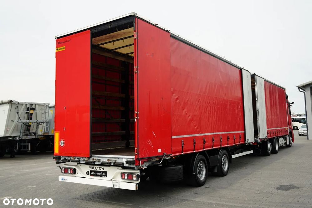 Mercedes-Benz ACTROS 2545 / ZESTAW TANDEM 120 M3 / PRZEJAZDOWY / 6x2 / OŚ PODNOSZONA / BIG SPACE / WIELTON / 2021 - 16