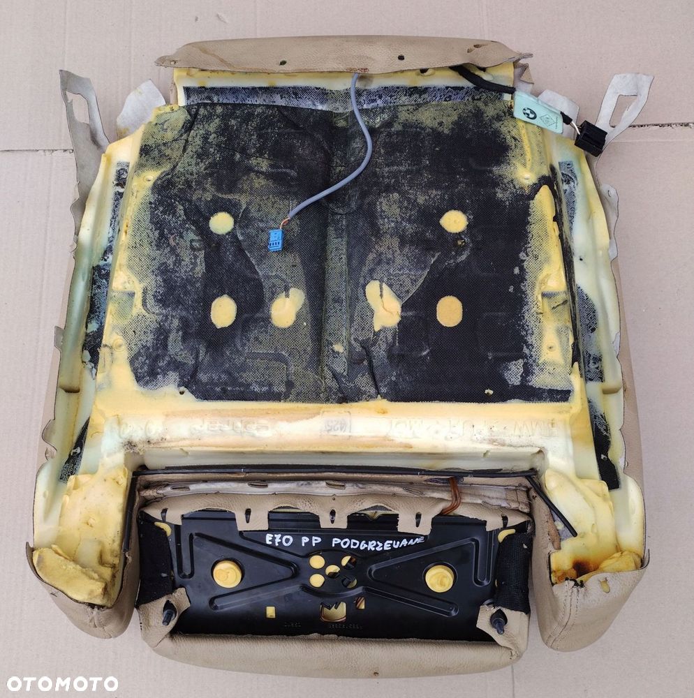 bmw x5 e70 siedzisko fotela prawego przedniego jasna podgrzewana skóra - 6