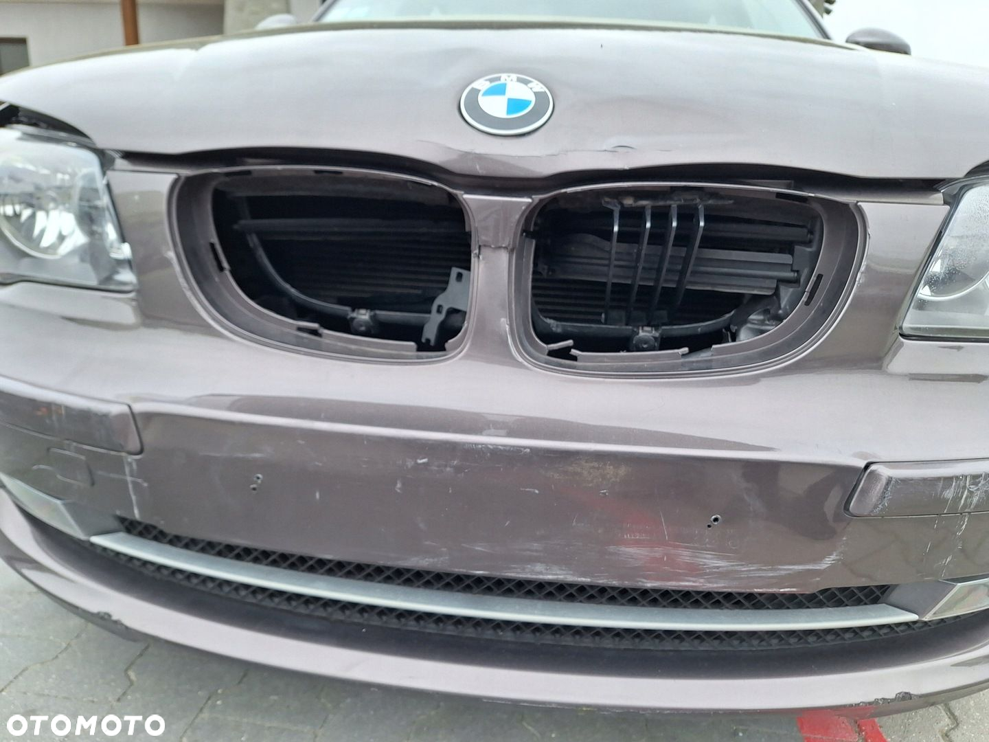 BMW 1 I E87 LCI LIFT A17 A17/8 HAVANNA METALLIC ZDERZAK PRZÓD HALOGENY - 8