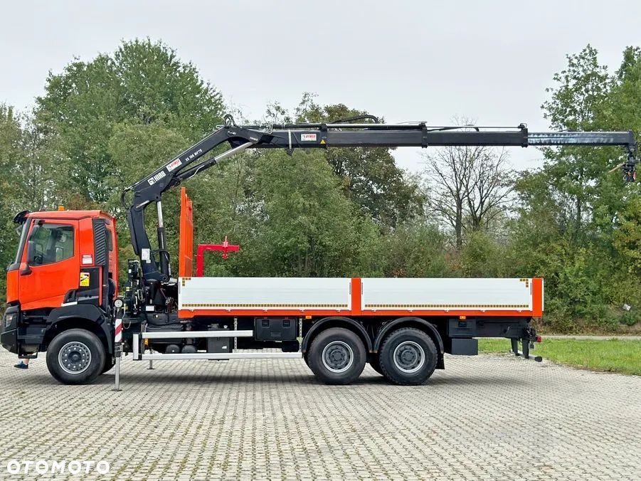 Renault K 380 * SKRZYNIA 6,75 m * HIAB 166 BS - 3 HIDUO+PILOT/6x4 *STAN BDB - 5