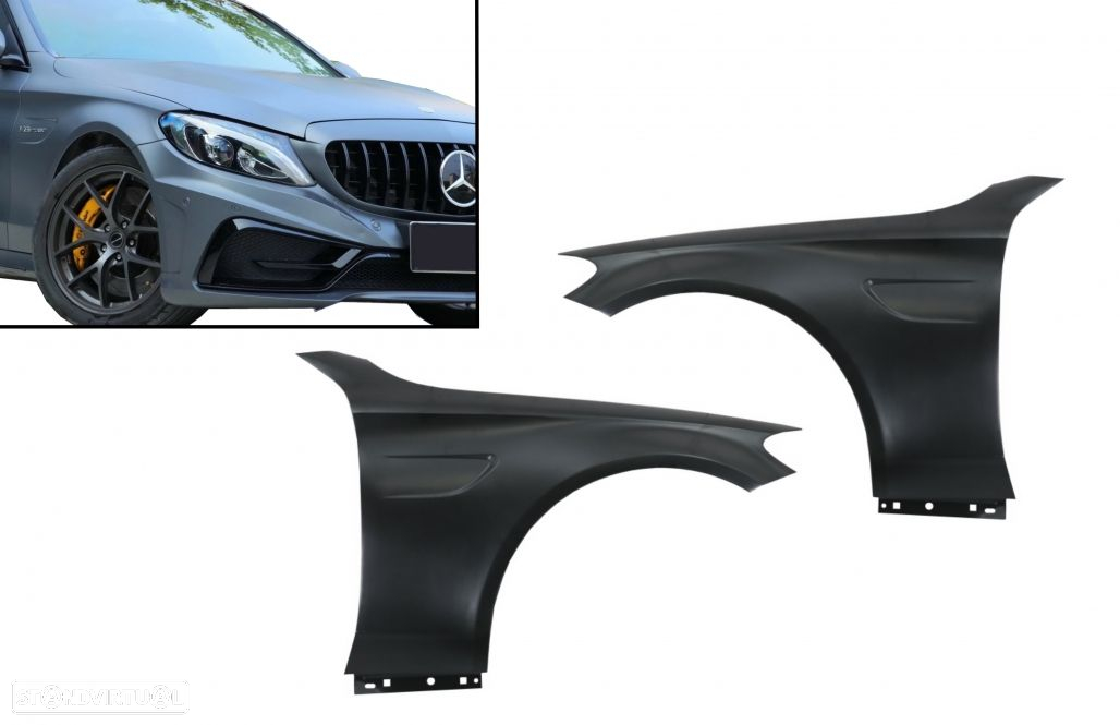 Guarda Lamas Mercedes C W205 Look C63 AMG - 2