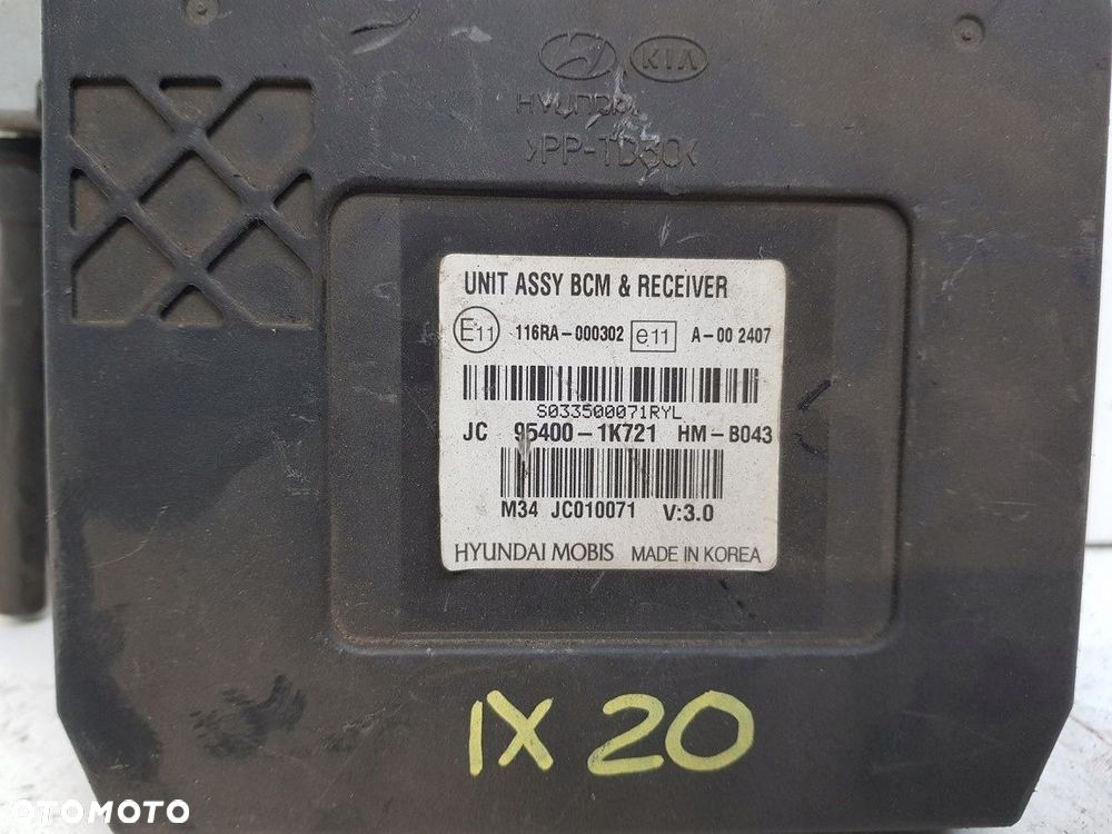 hyundai ix20 moduł komfortu bcm 95400-1k721 2010- - 2
