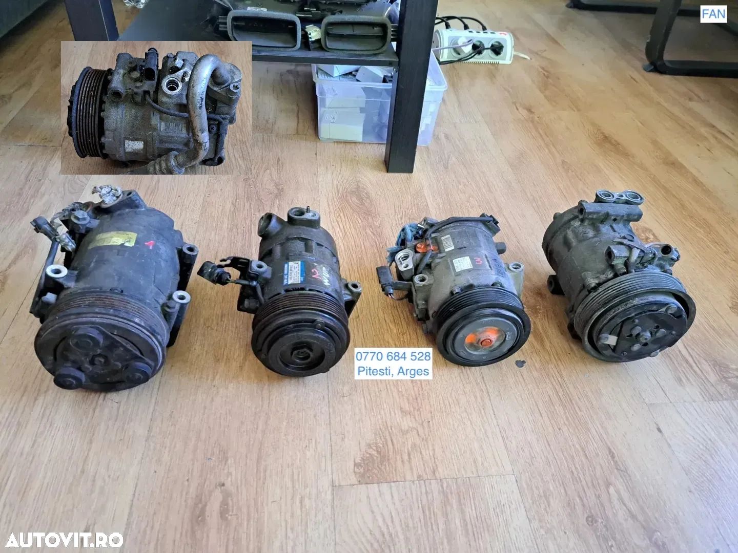 Compresor clima ac aer conditionat climatronic Skoda Citigo 1.0 mpi Volkswagen vw Up 1.0 i Skoda Fabia 1.2 i Seat Ibitza 1.2 fsi Audi A2 Seat Cordoba Alfa Romeo GT Fiat Doblo multipla - 1