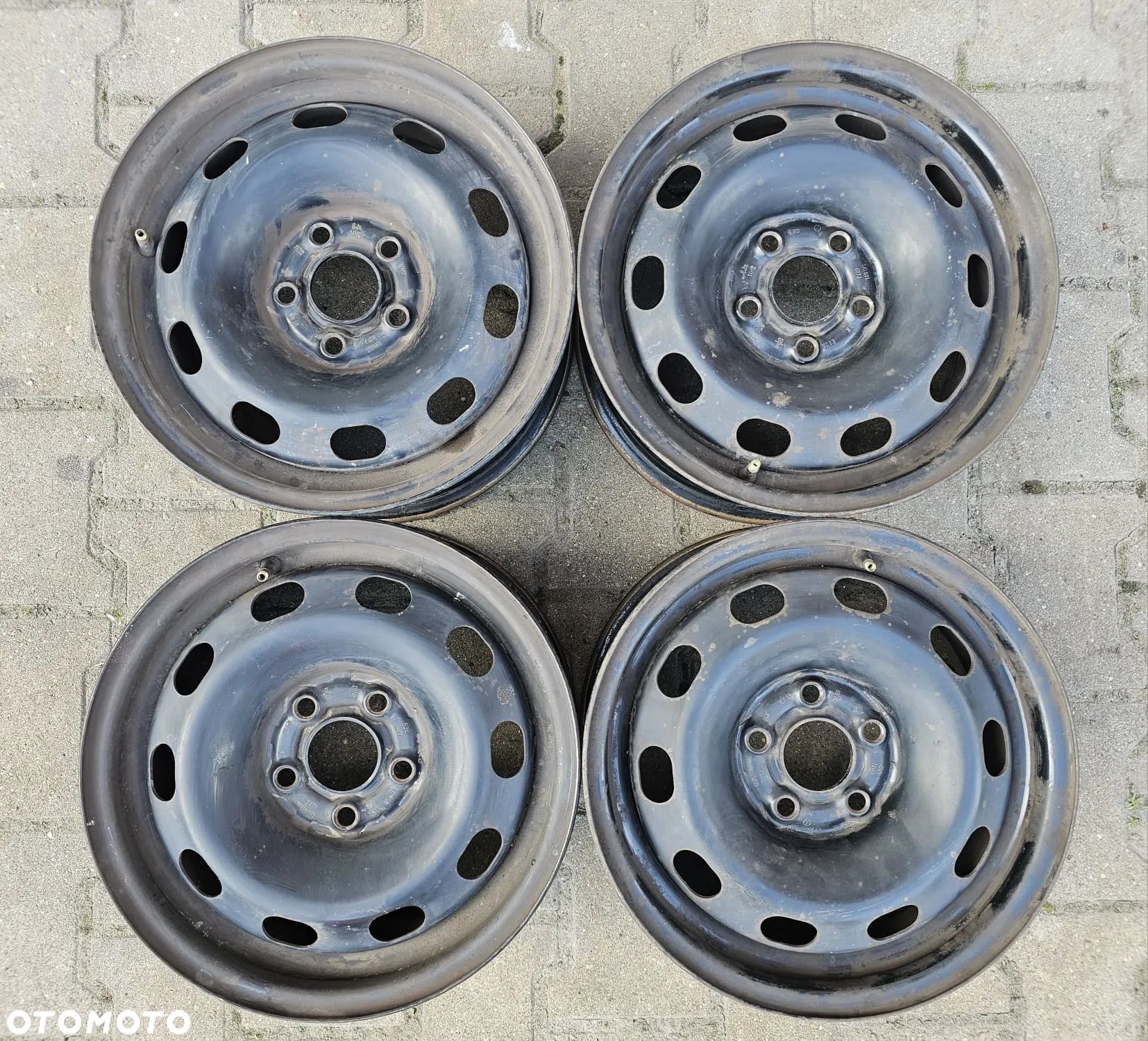 (S36) Felgi stalowe 14'' Volkswagen OE Polo Golf 4 Skoda Rapid Octavia Fabia Audi A1 A3 / 6Jx14 ET38 5x100 - 1