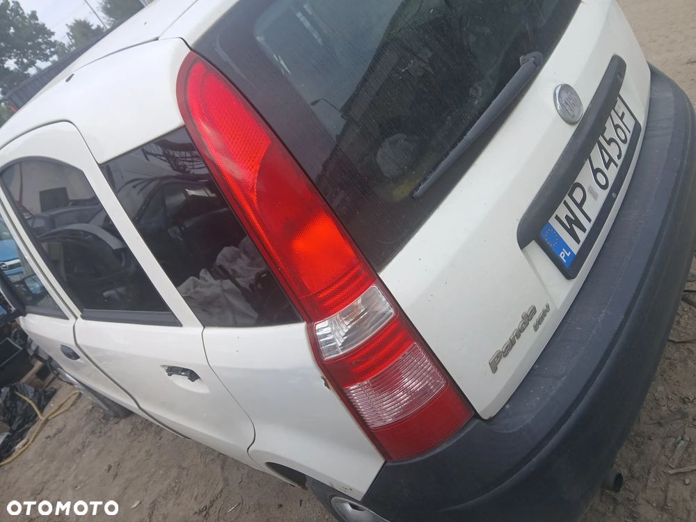 Fiat Panda VAN biały 249 249f biały maska pokrywa silnika klapa bagażnika zderzak lampa reflektor pas przedni stop lampy halogeny przeciwmgłowe odblaski grill atrapa znaczek błotnik - 4