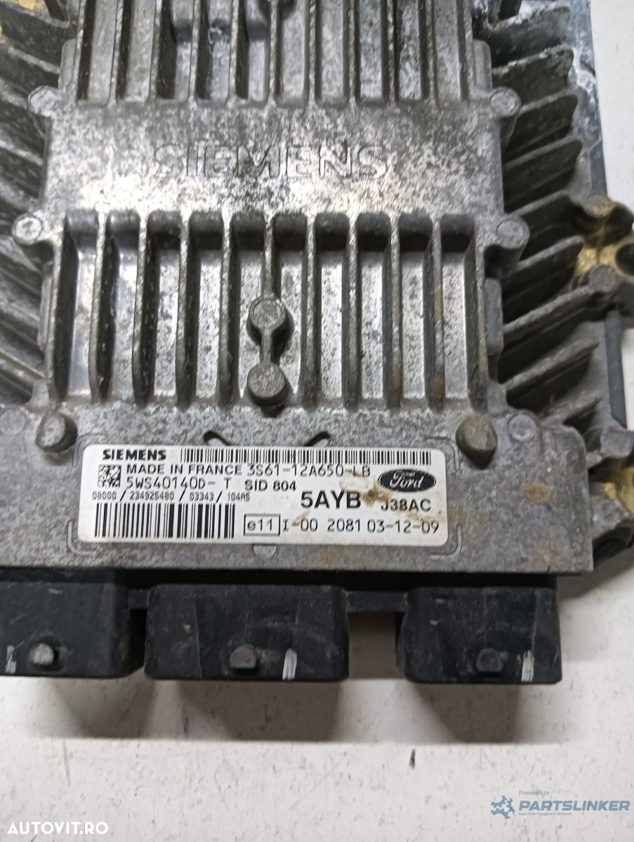 ECU modul/unitate de control motor FORD FIESTA V JH_, JD_ 2001 - 2010 TDCi F6JA, F6JB 3s6112a650lb - 2